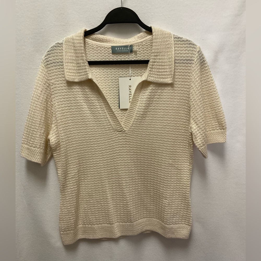 Ravella Waverly Knit Polo - Silk & Cashmere - Picture 3 of 6